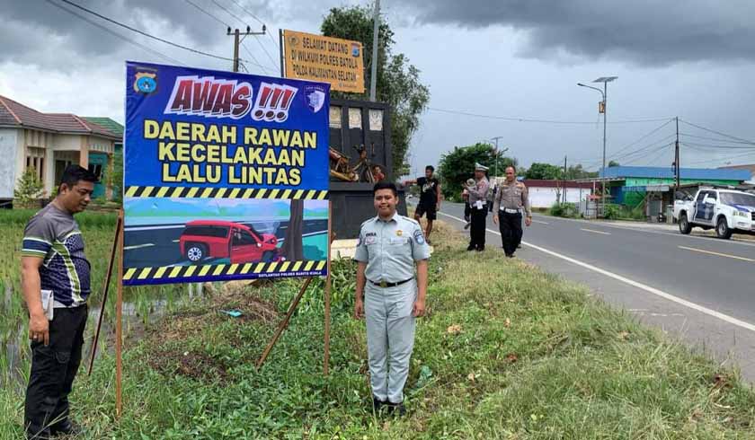 di Titik Rawan Laka Handil Bakti